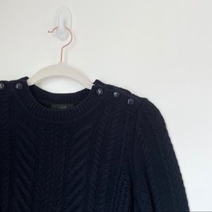 J.Crew 100% Wool Navy Blue Sweater